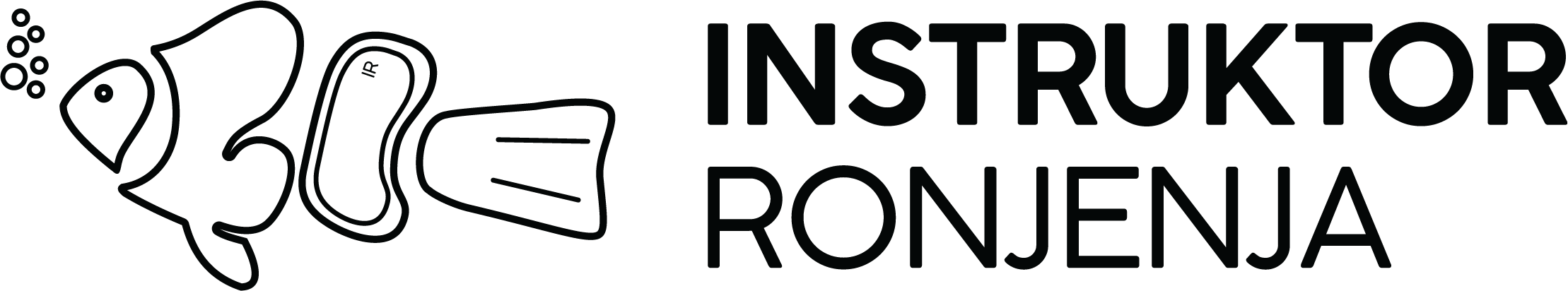 Logo Instruktor Ronjenja - Sekcundarna primena logotipa